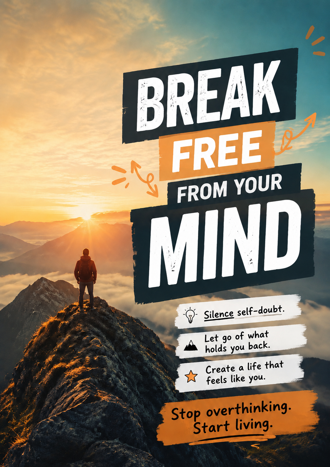 Break Free from Your Mind: Silence Self-Doubt, Stop Overthinking, and Create a Life That Feels Like You