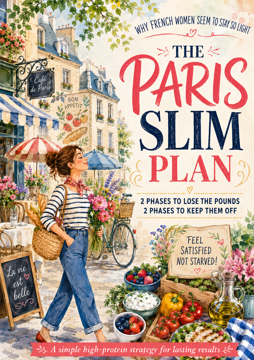 The Paris Slim Plan: A Simple High-Protein Two-Phase Guide to Lose Weight, Stay Satisfied, and Keep It Off the French Way