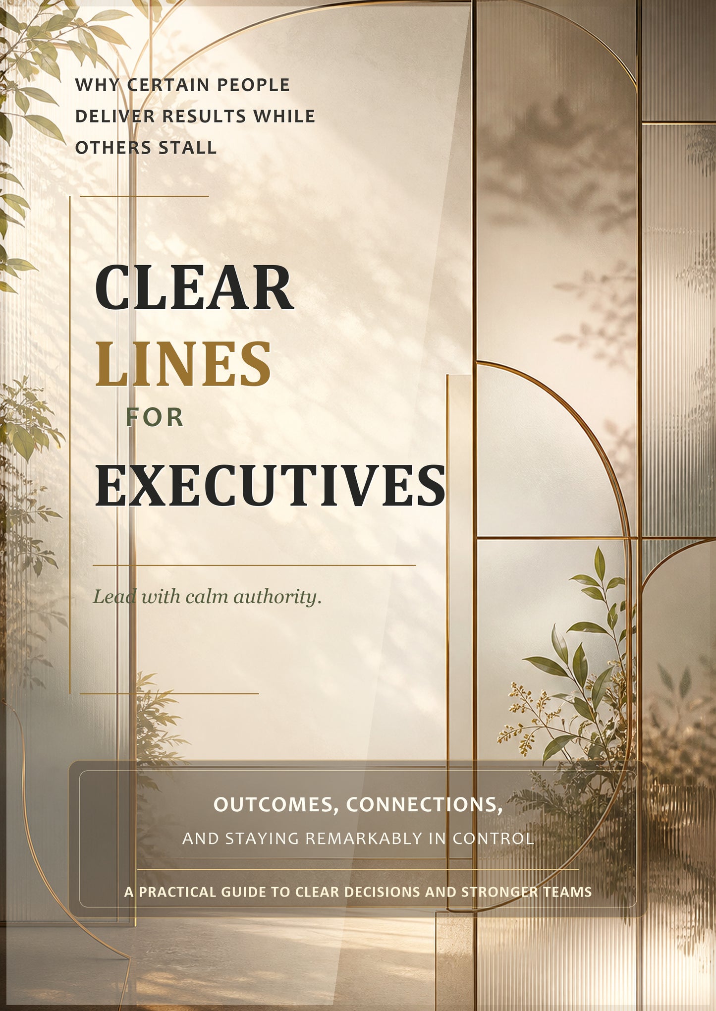 Clear Lines for Executives: Practical Leadership Boundaries Book for Better Decisions, Stronger Teams, and Calm Authority