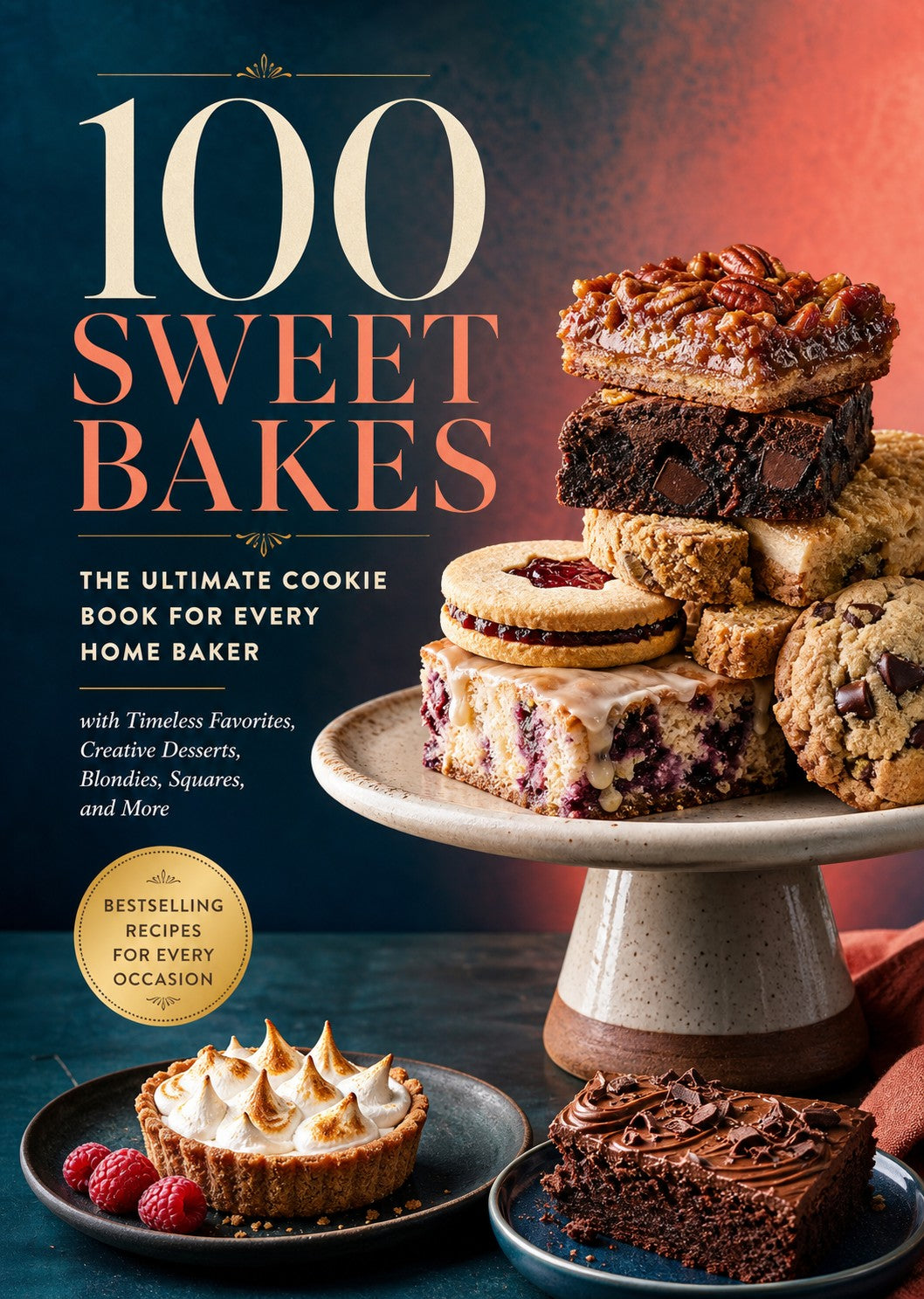 100 Sweet Bakes: The Ultimate Cookie Book for Every Home Baker with Timeless Favorites, Creative Desserts, Blondies, Squares, and More