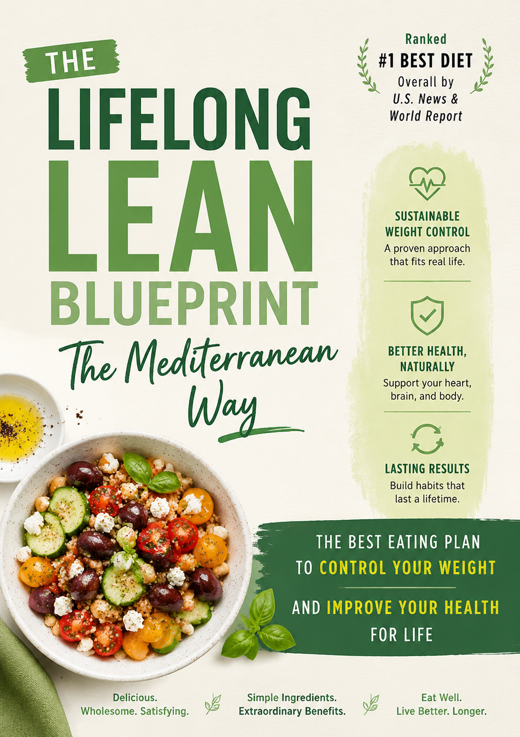 The Lifelong Lean Blueprint: The Mediterranean Way to Control Your Weight, Improve Your Health, and Build Lasting Habits