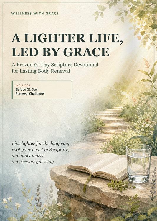 A Lighter Life, Led by Grace: 21-Day Scripture Devotional for Body Renewal, Faith-Based Wellness, Prayer Prompts & Gentle Habit Change