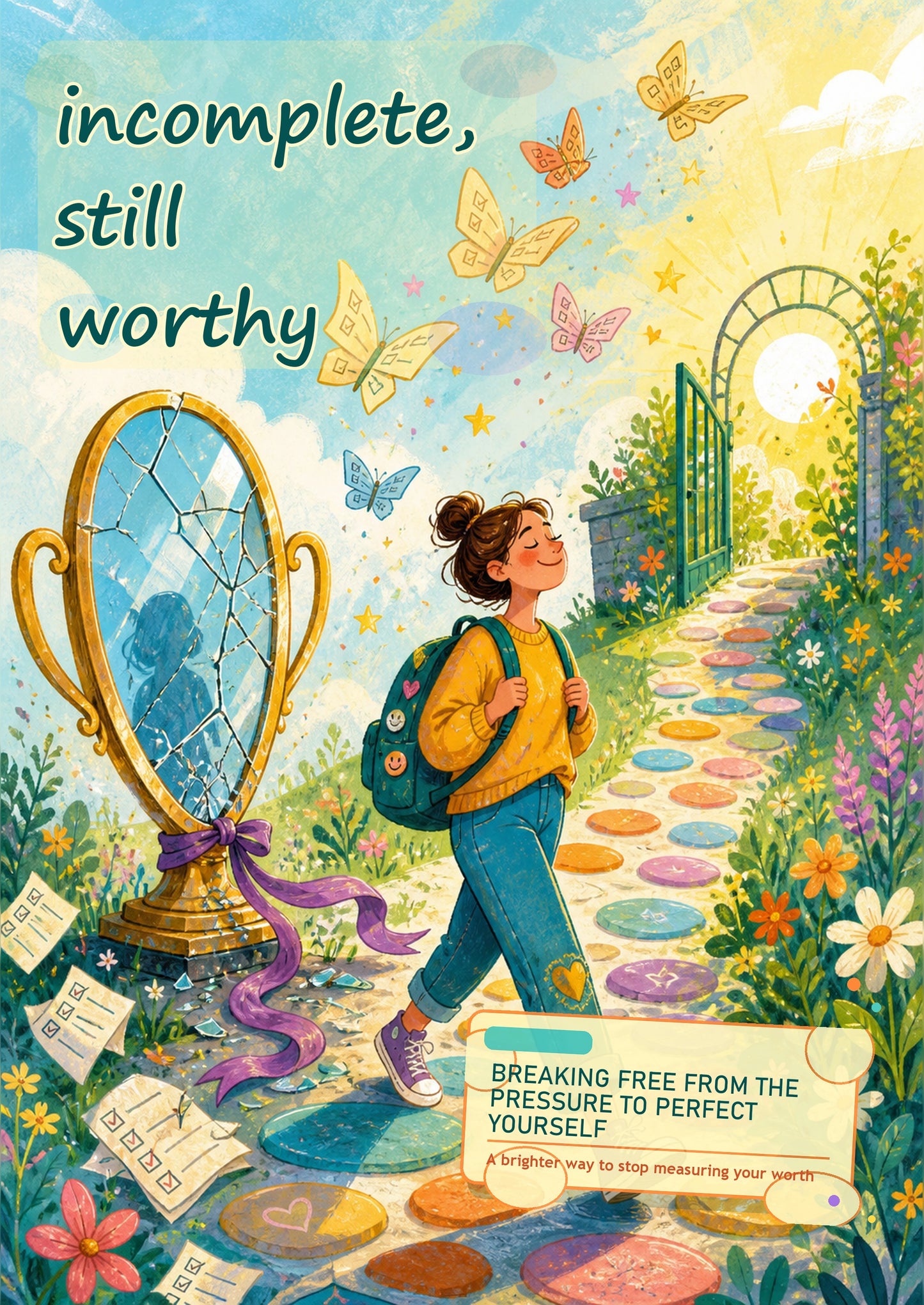 Incomplete, Still Worthy Paperback – A Gentle Self-Help Book for Releasing Perfectionism, Self-Acceptance, and Everyday Emotional Healing
