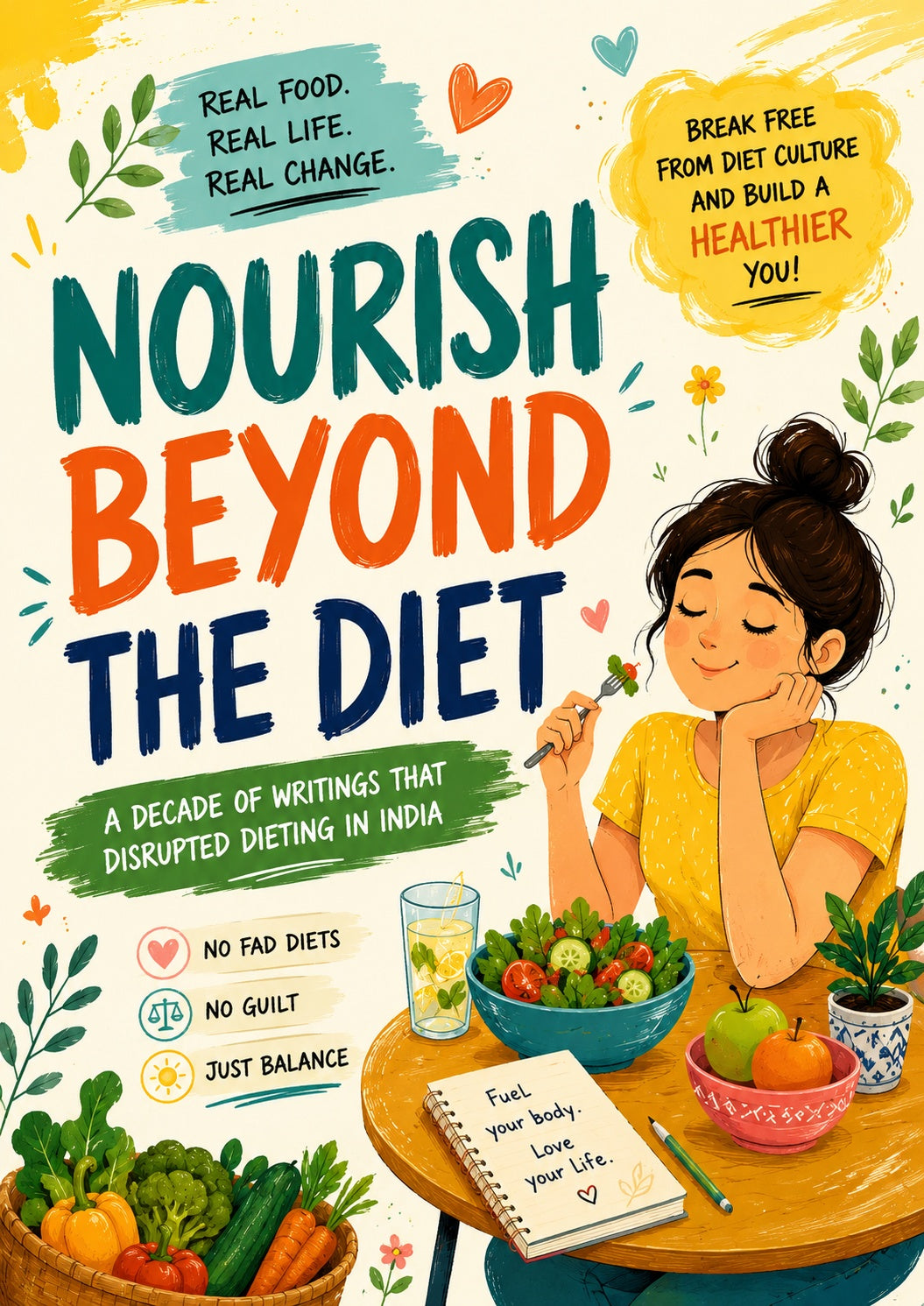 Nourish Beyond the Diet: A Bright Illustrated Guide to Breaking Free from Diet Culture, Rebuilding Food Confidence, and Living with Balance