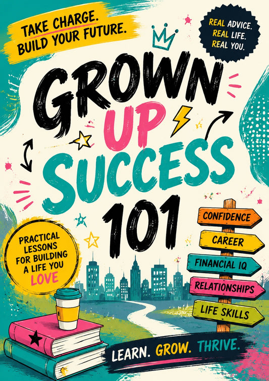 Grow Up Success 101: Practical Life Lessons for Building Confidence, Career Skills, Financial Intelligence, Strong Relationships, and a Future You Love