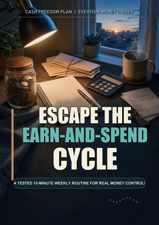 Escape the Earn-and-Spend Cycle: A 15-Minute Weekly Money Routine for Real Money Control | Simple Personal Finance Guide