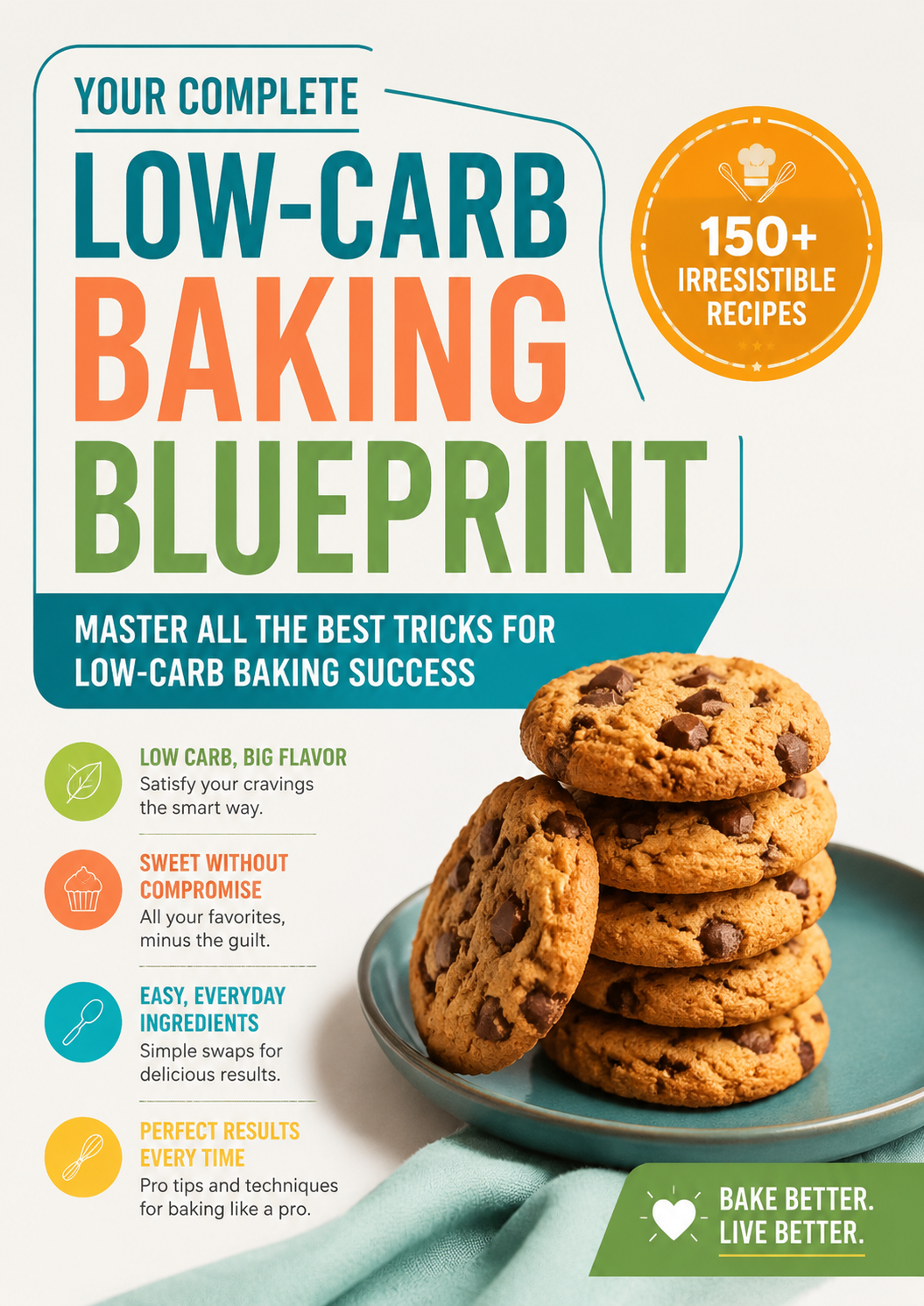 Your Complete Low-Carb Baking Blueprint: 150+ Irresistible Recipes and Proven Tricks for Low-Carb Baking Success